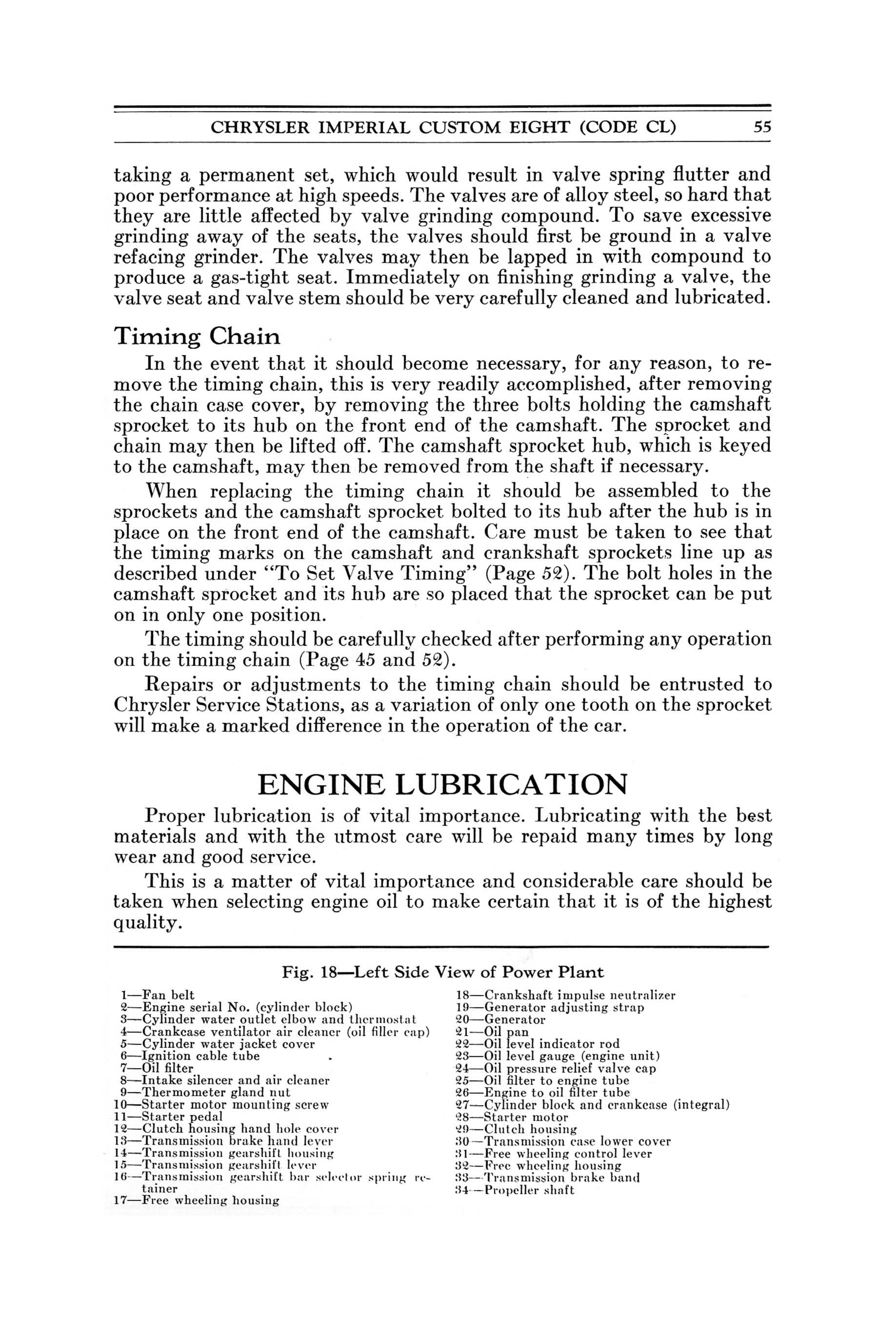 1932 Chrysler Imperial Instruction Book Page 63